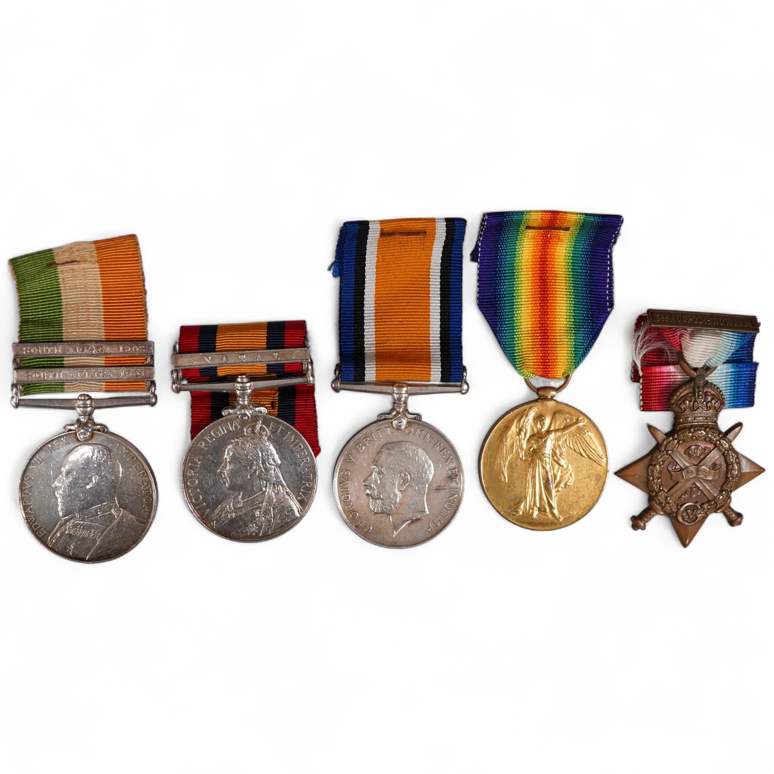 A Victoria, EVII and GV military medal group awarded to 12819 S. Sgt. W.H. Riches, R.A.M.C., comprising of five medals